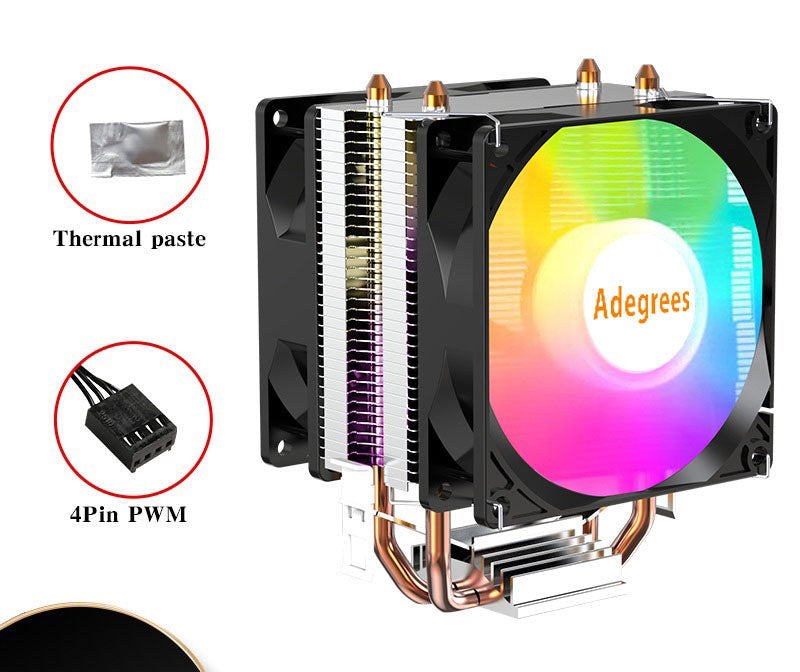 Cooler Universal para CPU Adgrees – Intel e AMD | PWM 4 Pin | Compatível com LGA e AM4/AM5