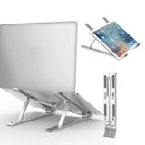Suporte de Alumínio Ajustável para Notebook e MacBook (10 a 16 Polegadas) - Eleve seu Conforto e Produtividade! - UpgradeJá