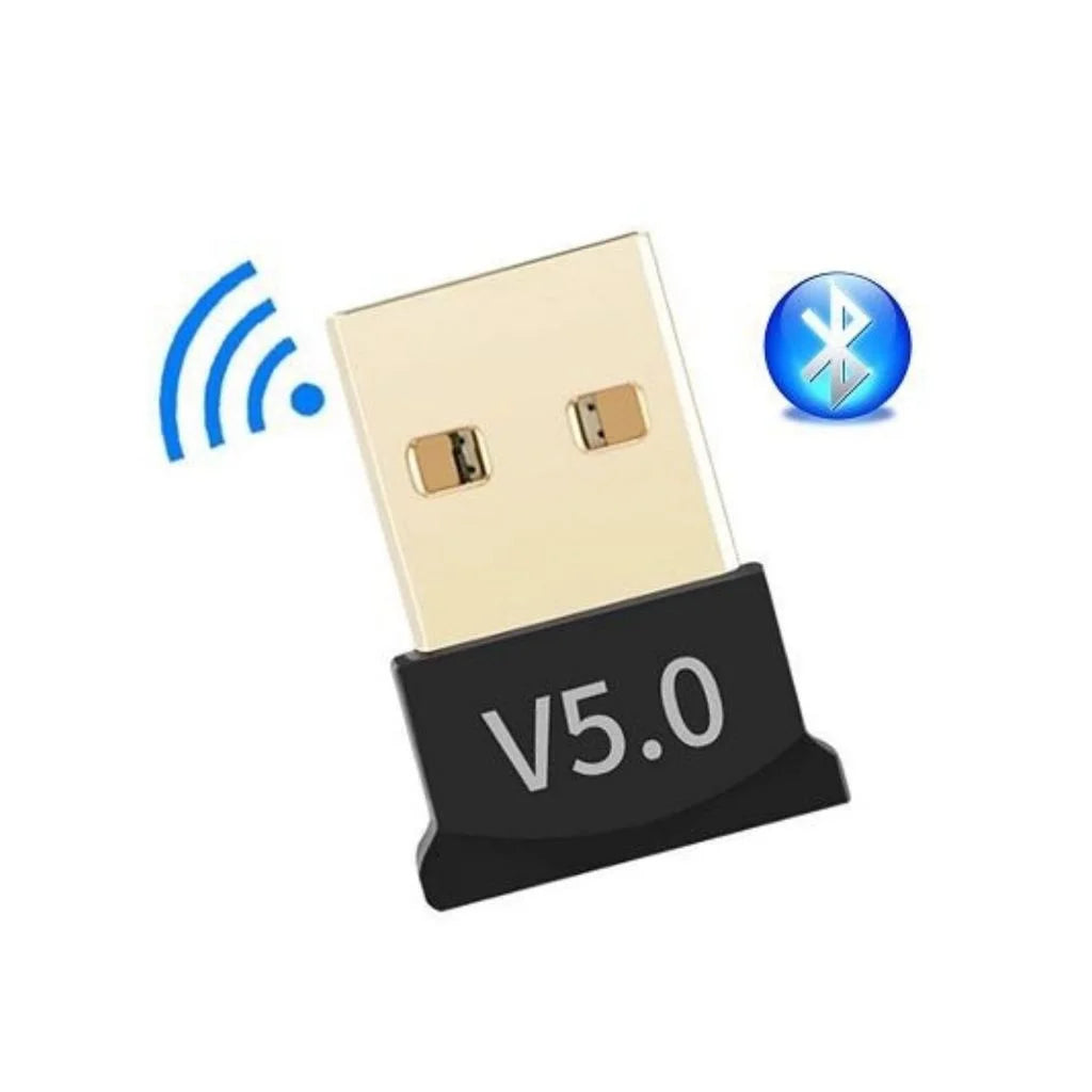 Adaptador e Receptor USB Bluetooth 5.0 | Conectividade Sem Fio para PC e Notebook - UpgradeJá