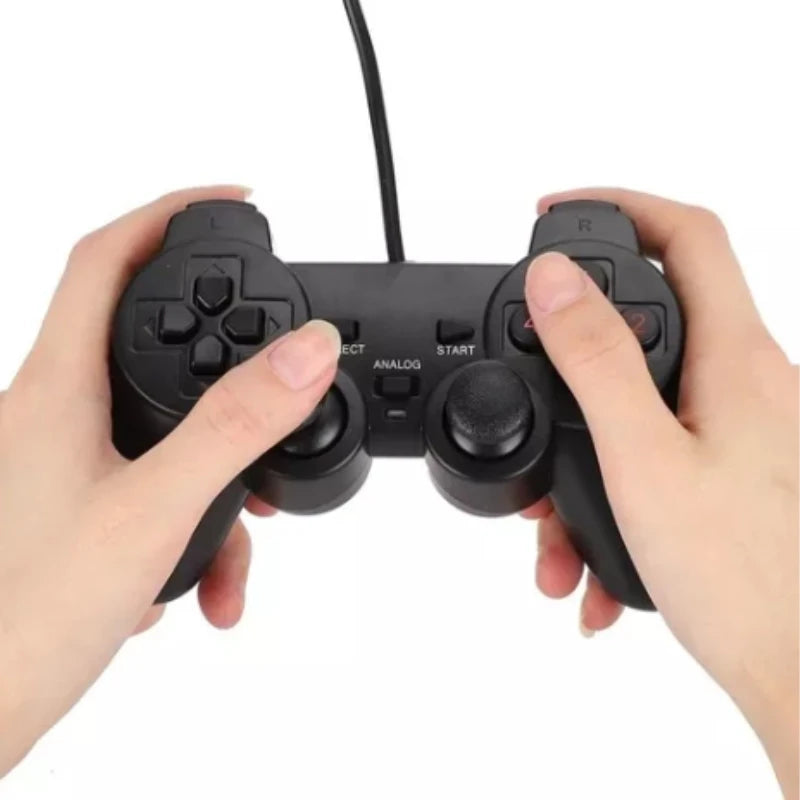 Controle Joystick Gamer USB para PC - Desfrute Seus Jogos com Total Conforto e Precisão! - UpgradeJá