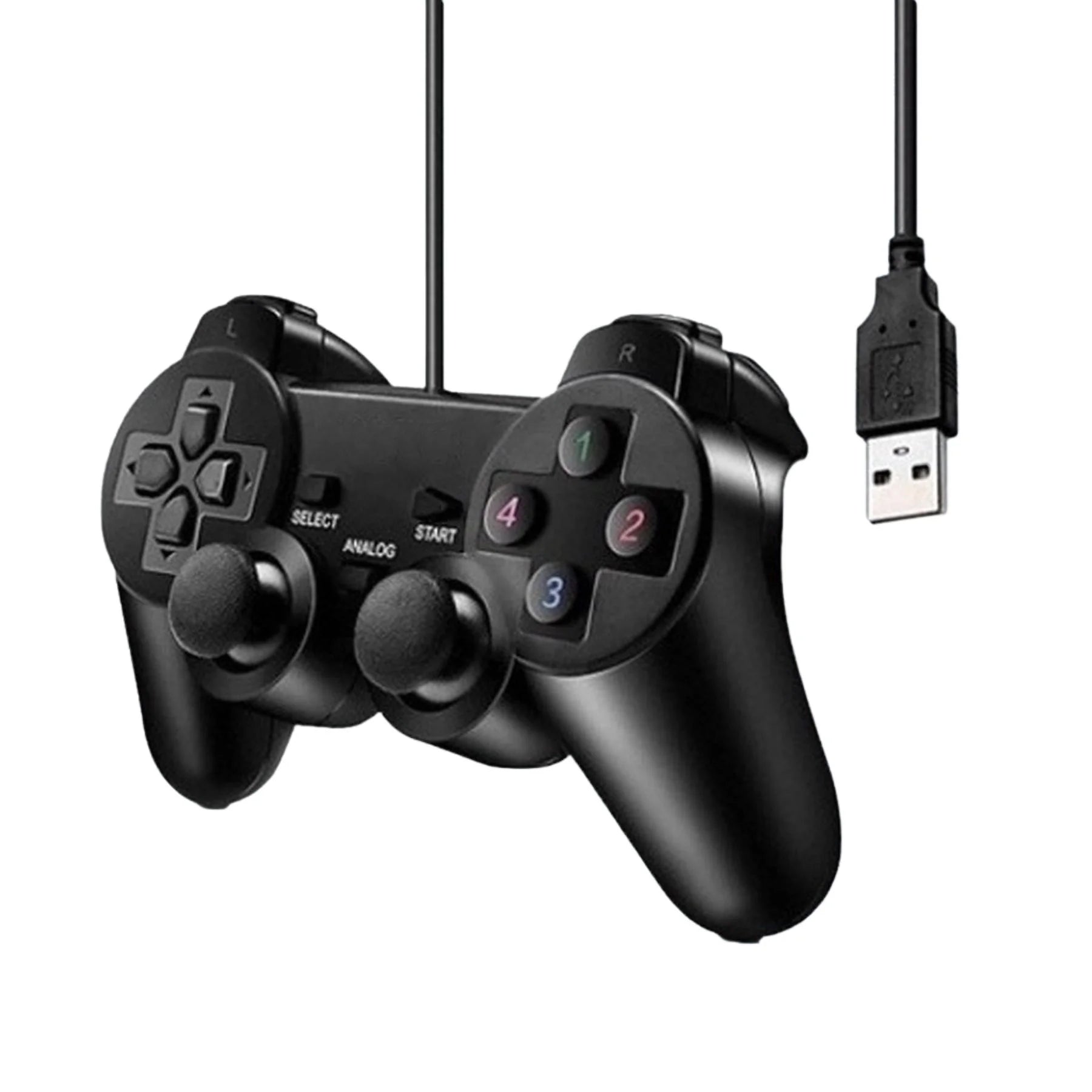 Controle Joystick Gamer USB para PC - Experimente Seus Jogos com Total Conforto e Precisão! - UpgradeJá