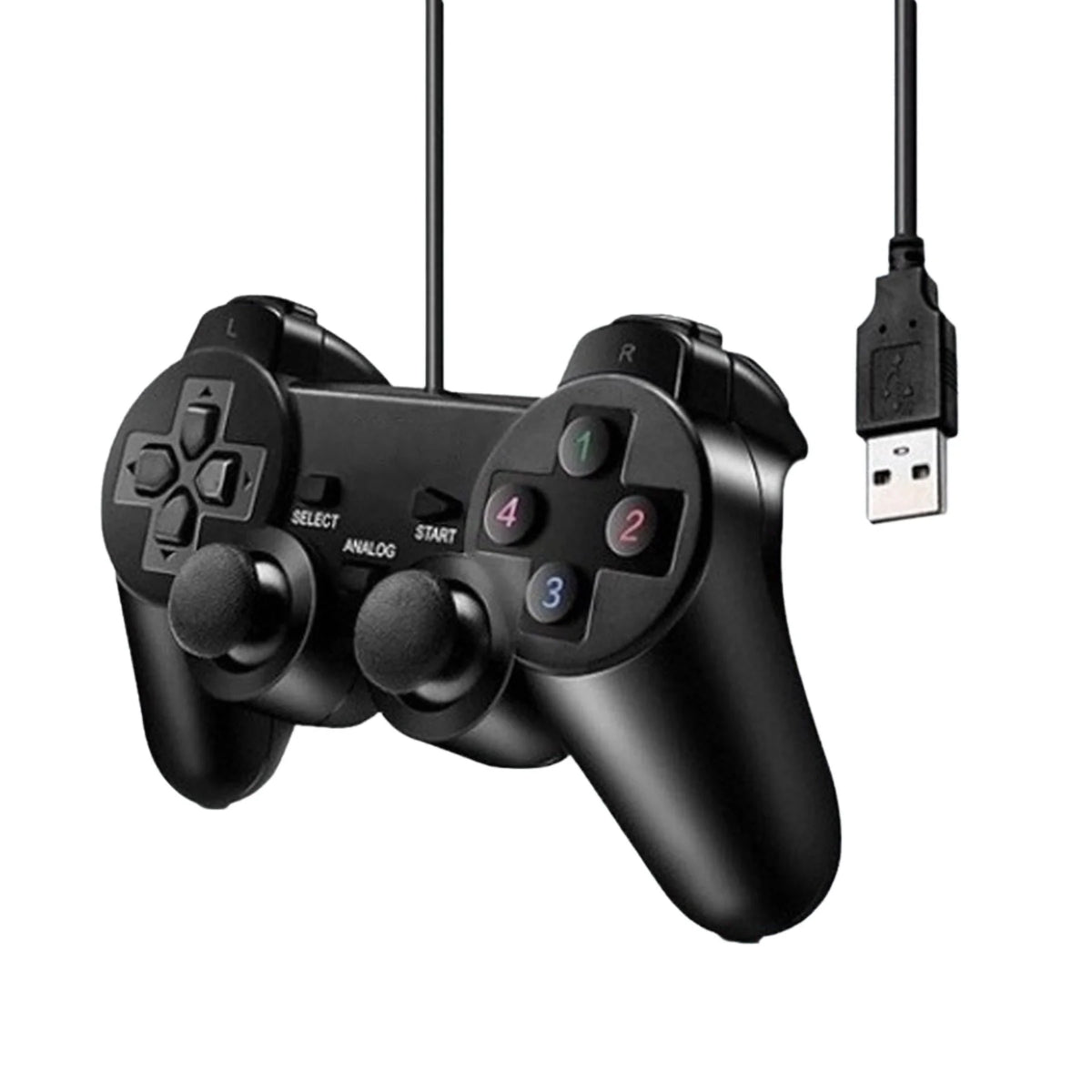 Controle Joystick Gamer USB para PC - Experimente Seus Jogos com Total Conforto e Precisão! - UpgradeJá