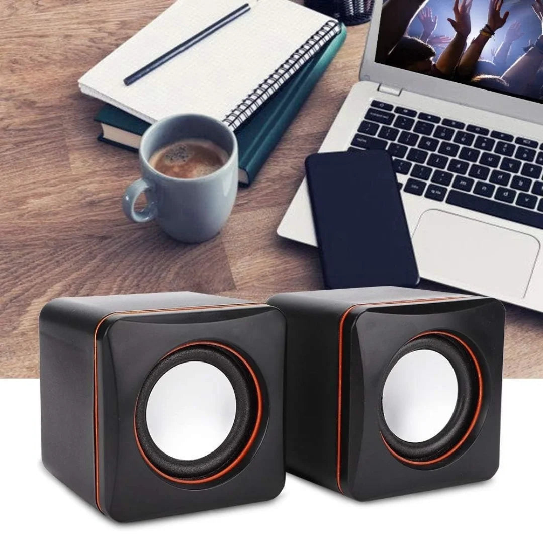 Caixa de Som USB P2 para PC e Notebook 6W - Áudio Compacto e Potente para Jogos, Filmes e Música - UpgradeJá