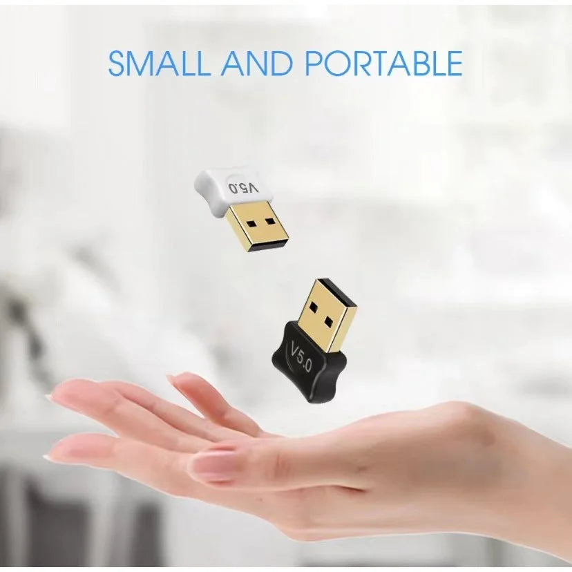 Adaptador e Receptor USB Bluetooth 5.0 | Conectividade Sem Fio para PC e Notebook - UpgradeJá