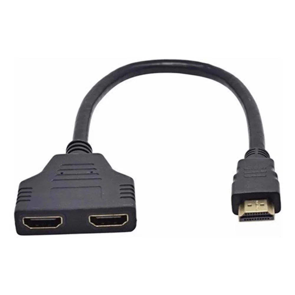 Cabo Splitter HDMI 1 em 2 Saídas | 1080P Full HD - Ideal para Monitores e TVs - UpgradeJá