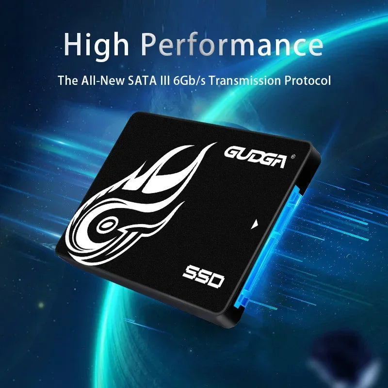 SSD Interno GUDGA 2.5" SATA III: Acelere seu PC ou Notebook (128GB/256GB)! - UpgradeJá