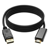 Cabo Adaptador DisplayPort (DP) para HDMI 4K - 1.8m | Conecte seu PC a Monitores e TVs - UpgradeJá