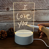 Luminária LED de Recados Acrílica USB: Ilumine suas Mensagens e Decore seu Ambiente! - UpgradeJá