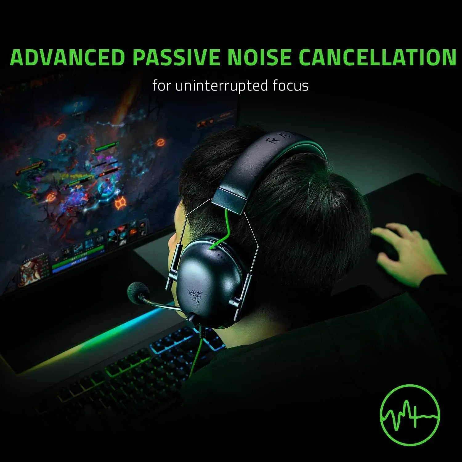 Razer BlackShark V2 X Wired Esports Headset Advanced Passive Noise Cancellation, 7.1 Surround Sound, Hyperclear Cardioid Mic - UpgradeJá