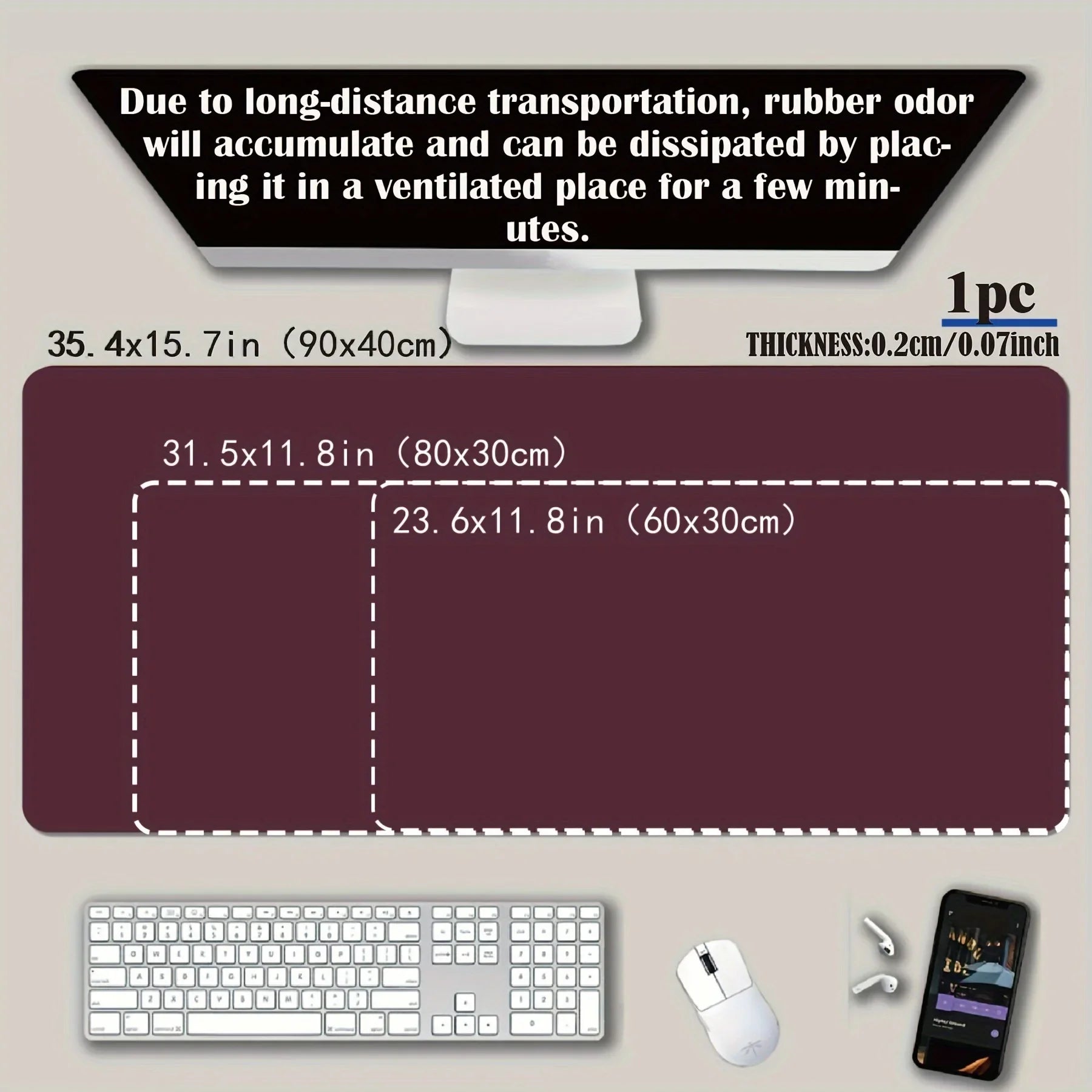 MousePad Gamer XGZ Grande - Design Carro Esportivo Branco | Base Antiderrapante e Lavável - Para Gamers e Escritórios - UpgradeJá