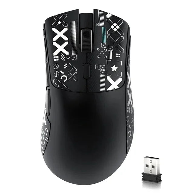 Mouse Gamer Sem Fio Attack Shark R1 – Sensor de 18.000 DPI, Conexão Tri-Modo (2.4G/Bluetooth/USB), 1000Hz, Botões Programáveis para PC - UpgradeJá
