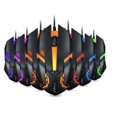 Mouse Gamer ALFA JX-M20 com Fio - 3200 DPI, LED RGB e Design Ergonômico - UpgradeJá