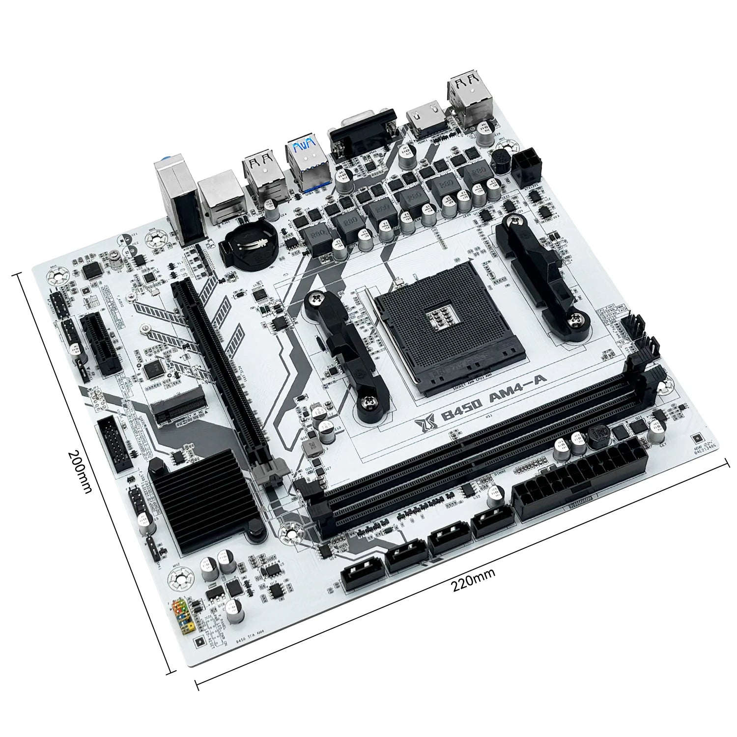 Placa-Mãe MACHINIST B450 AM4 | Ryzen (DDR4, M.2 NVMe) - UpgradeJá