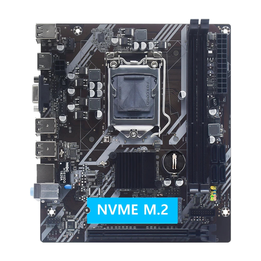Placa-Mãe MUCAI H61 LGA 1155 – Compatível com Intel 2ª e 3ª Geração,  M.2 NVMe - UpgradeJá