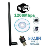 Adaptador WiFi USB 150Mbps 2.4GHz com Antena | Receptor Sem Fio Portátil para PC e Notebook - UpgradeJá