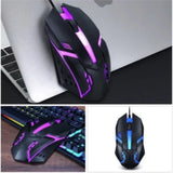 Mouse Gamer ALFA JX-M20 com Fio - 3200 DPI, LED RGB e Design Ergonômico - UpgradeJá