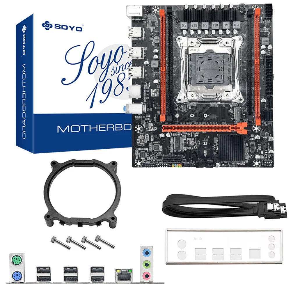 Placa-Mãe SOYO X99 Gaming LGA 2011-3 | DDR4, M.2 NVMe, Gigabit LAN - UpgradeJá
