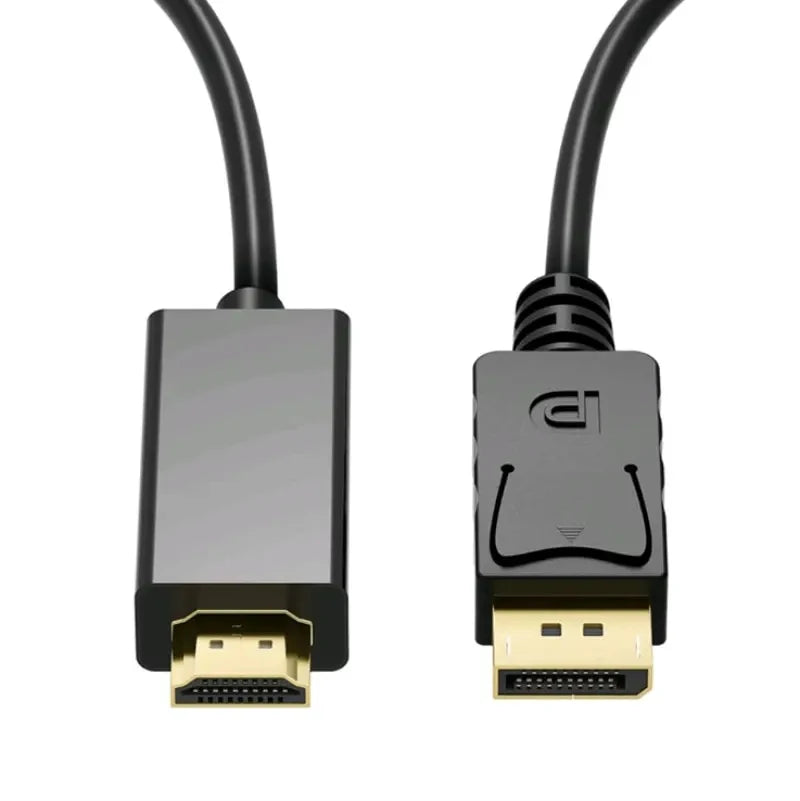Cabo Adaptador DisplayPort (DP) para HDMI 4K - 1.8m | Conecte seu PC a Monitores e TVs - UpgradeJá