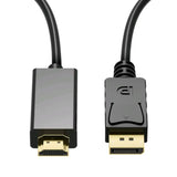 Cabo Adaptador DisplayPort (DP) para HDMI 4K - 1.8m | Conecte seu PC a Monitores e TVs - UpgradeJá