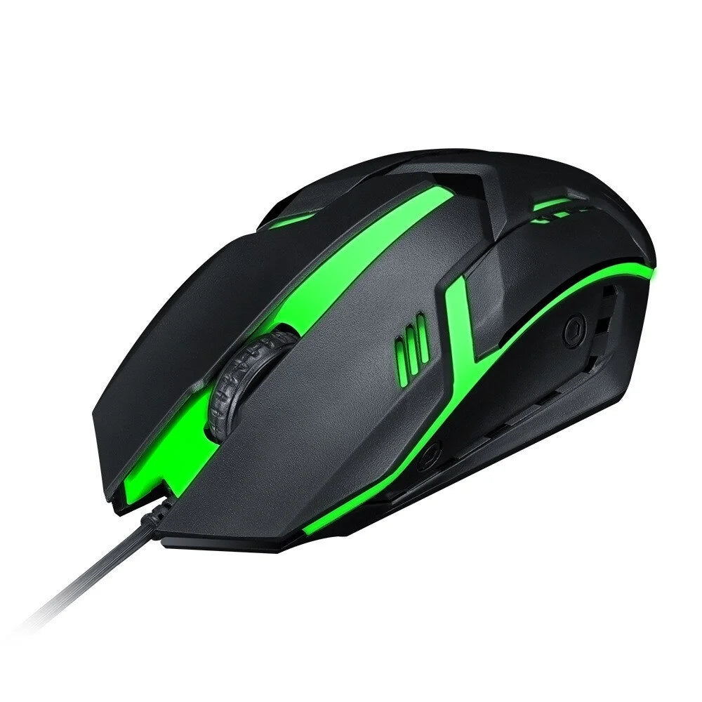 Mouse Gamer ALFA JX-M20 com Fio - 3200 DPI, LED RGB e Design Ergonômico - UpgradeJá