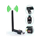 Adaptador WiFi USB 150Mbps 2.4GHz com Antena | Receptor Sem Fio Portátil para PC e Notebook - UpgradeJá