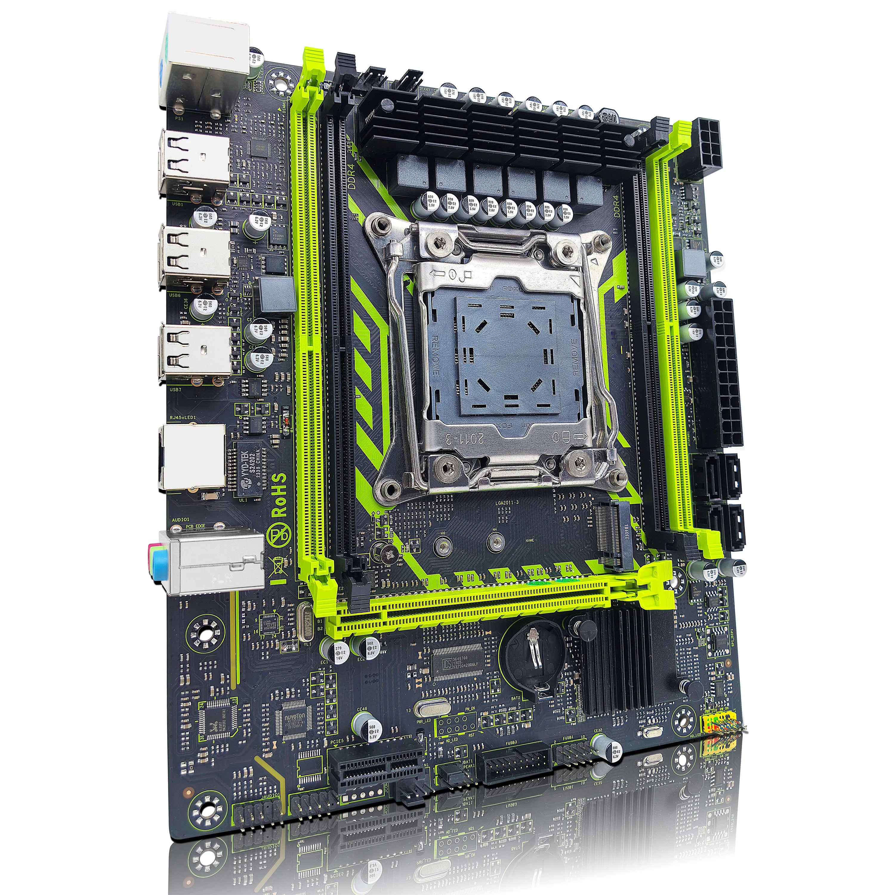 Kit Placa-Mãe ZSUS X99-8D4: Performance Poderosa para seu PC Intel Xeon E5 V3/V4!