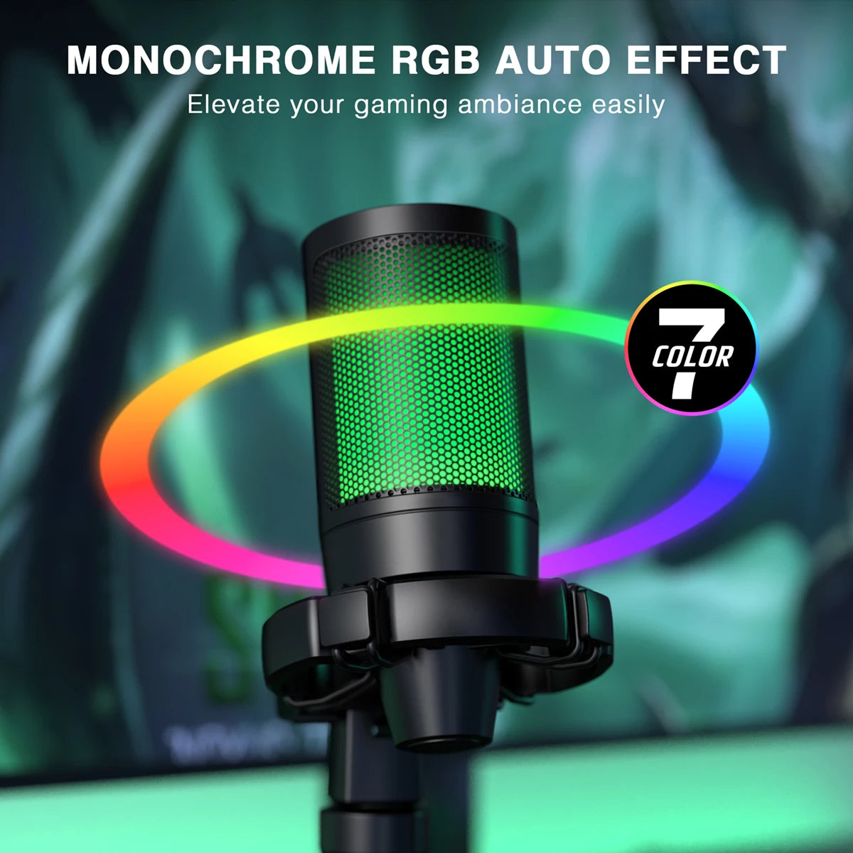 Microfone Gamer FIFINE AmpliGame A2 RGB USB: Áudio Impecável e Estilo Vibrante para Suas Lives! - UpgradeJá