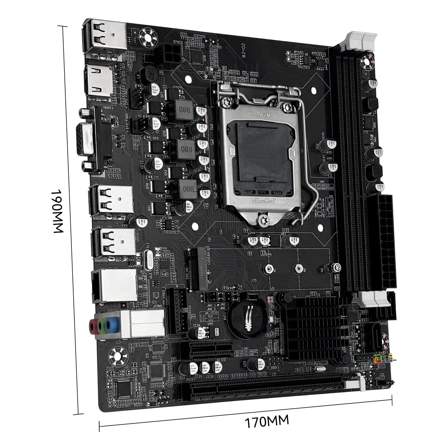 Placa-Mãe MACHINIST H61 LGA 1155 |  Intel Core 2ª/3ª Geração e M.2 NVMe - UpgradeJá