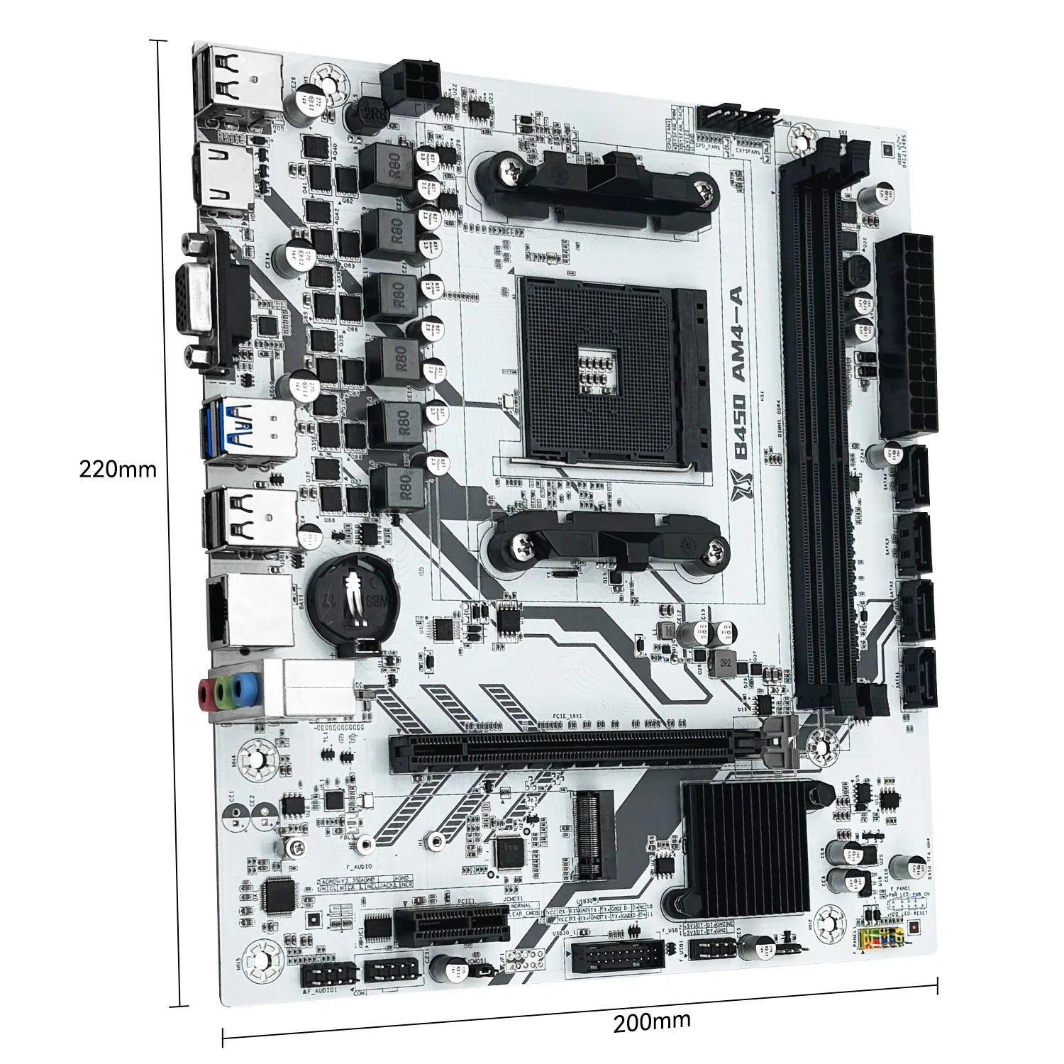Placa-Mãe MACHINIST B450 AM4 | Ryzen (DDR4, M.2 NVMe) - UpgradeJá