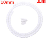 Organizador de Cabos Espiral Flexível (10mm/16mm) - Mantenha Seus Fios Organizados e Protegidos! - UpgradeJá