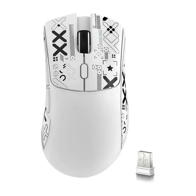 Mouse Gamer Sem Fio Attack Shark R1 – Sensor de 18.000 DPI, Conexão Tri-Modo (2.4G/Bluetooth/USB), 1000Hz, Botões Programáveis para PC - UpgradeJá