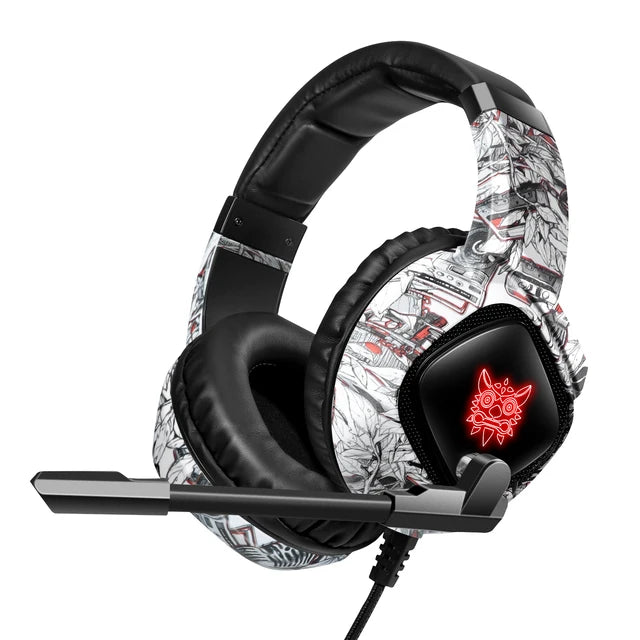 Headset Gamer Onikuma K19 com Fio – Cancelamento de Ruído, Áudio Estéreo - UpgradeJá