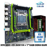 Kit Placa-Mãe ZSUS X99-8D4: Performance Poderosa para seu PC Intel Xeon E5 V3/V4!