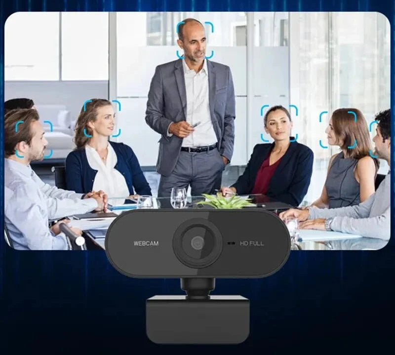 Webcam Full HD 1080P com Microfone Embutido: Conecte e Comunique-se!Tripod - UpgradeJá
