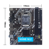 Placa-Mãe MUCAI H61 LGA 1155 – Compatível com Intel 2ª e 3ª Geração,  M.2 NVMe - UpgradeJá