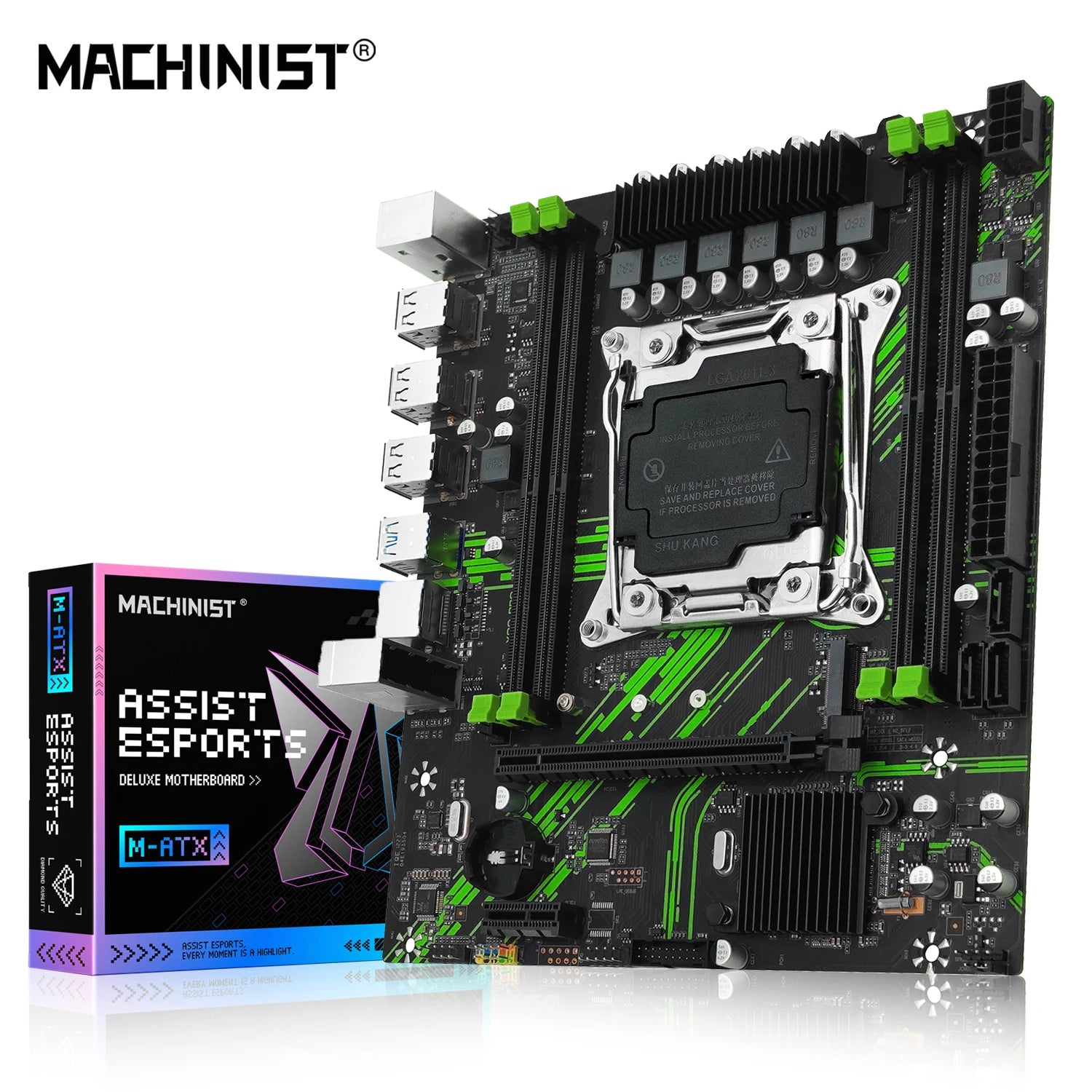 Placa-Mãe MACHINIST X99 PR9 LGA 2011-3 | Potência para Xeon E5 V3/V4 - UpgradeJá